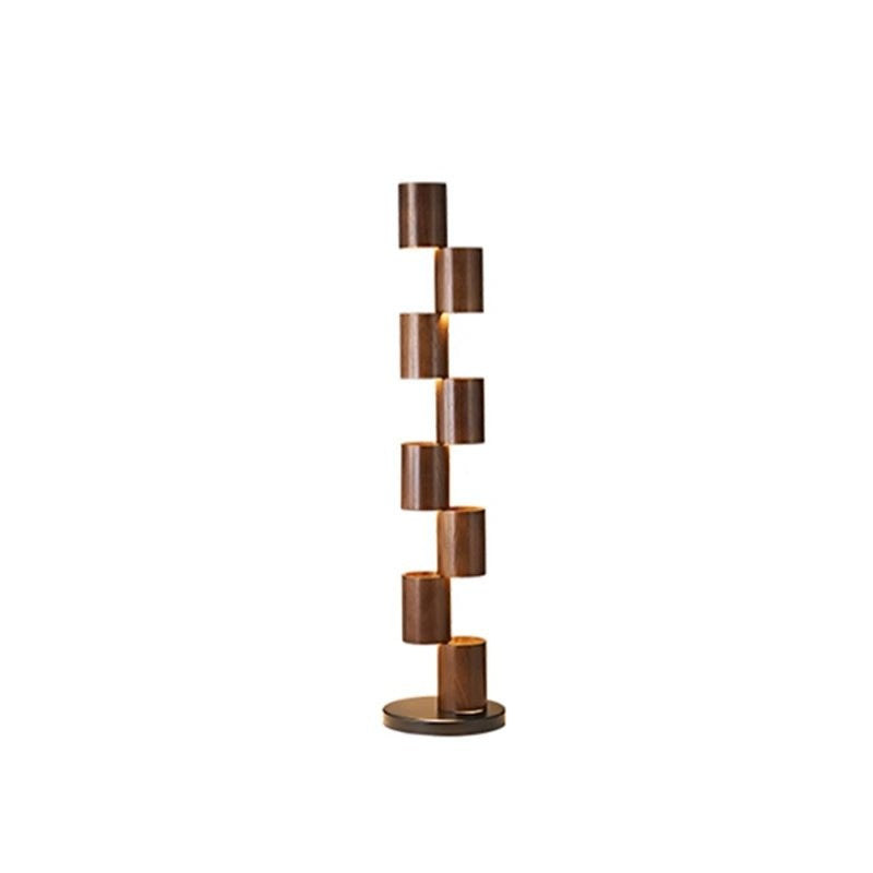 Timber Column LED Floor Lamp