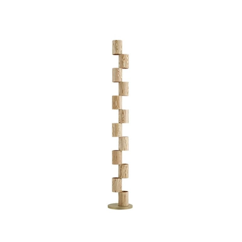 Timber Column LED Floor Lamp