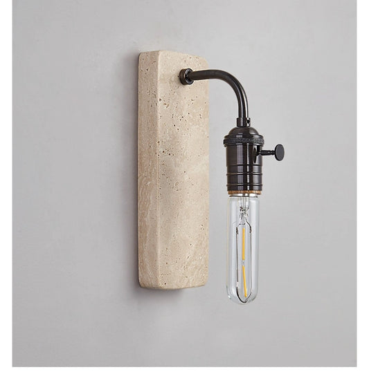 Travira Industrial Stone Wall Sconce