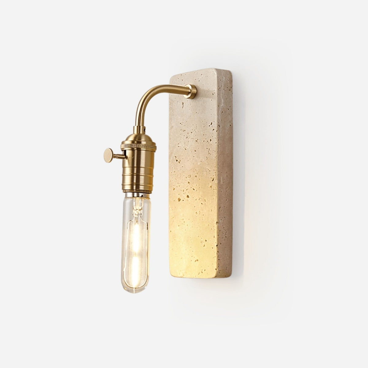 Travira Industrial Stone Wall Sconce