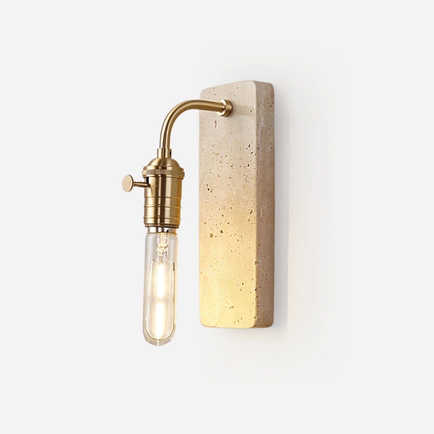 Travira Industrial Stone Wall Sconce