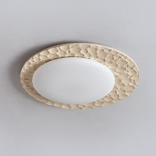 Travira Stone Halo Ceiling Light