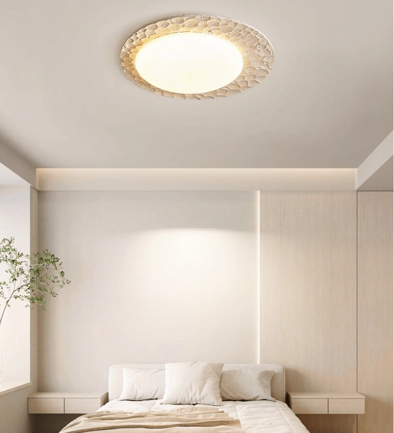 Travira Stone Halo Ceiling Light
